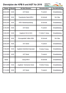 Dienstplan-AGT-KFBII-2017